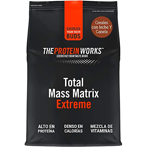 THE PROTEIN WORKS Total Mass Matrix Extreme Protein Powder | Masa Muscular | Alto en Calorías Para Ganar Masa | Con Glutamina