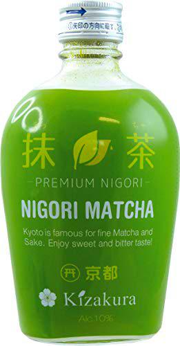 Kizakura Sake (Nigori) Con Sabor A Matcha Té 10% Vol