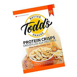 Todd'S Better Snacks Protein Crisps White Cheddar 33G (Paquete De 40) 1320 g