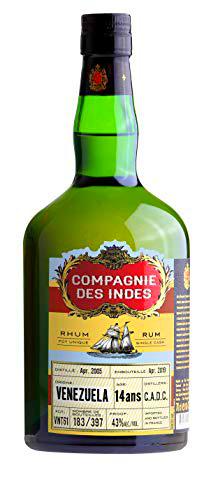 Compagnie des Indes Compagnie des Indes Venezuela Single Cask Rum 14 ans 43% Vol