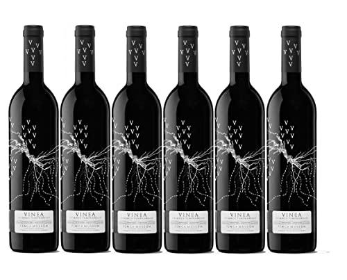 Vinea Crianza | Vino Tinto DOC Cigales | Variedad Tinta del País | Sedoso y Aterciopelado |Pack 6 botellas 750 ml