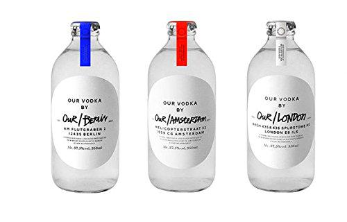 Our Berlin Vodkas - Paquetes de 3 x 350 ml - Total: 1050 ml