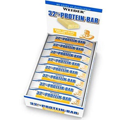 Weider 32% Protein Bar, Chocolate y Plátano - 24 Barras