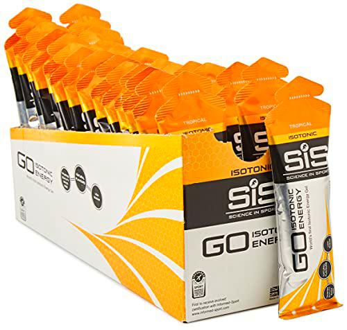 Science in Sport Caja de 30 Geles Isotónicos, Sabor Tropical