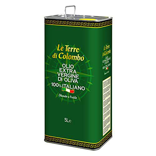 Le Terre di Colombo - Aceite de oliva virgen extra 100 % italiano, 5 L