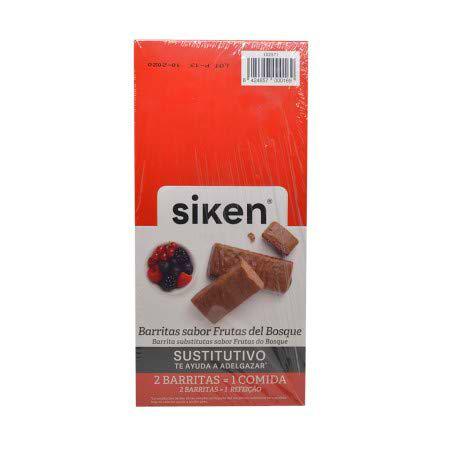 Siken SIKEN SUSTITUTIVE BARRITA FRUTOS DEL BOSQUE 40g Expositor 24 Barritas 300 g