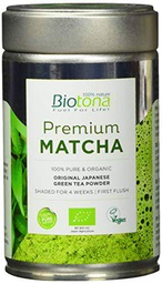 BIOTONA Matcha Extra Premium 80g Eco, Negro, Estandar