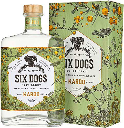 Six Dogs Six Dogs Gin Karoo/Ginebra De Sudáfrica [Karoo Thorn And Wild Lavender]