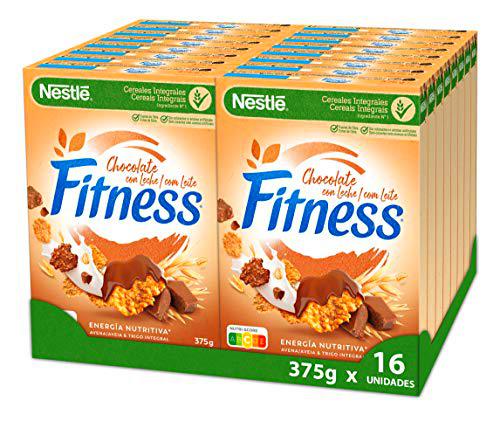 Cereales Nestlé Fitness Chocolate con Leche - 16 paquetes de 375 g