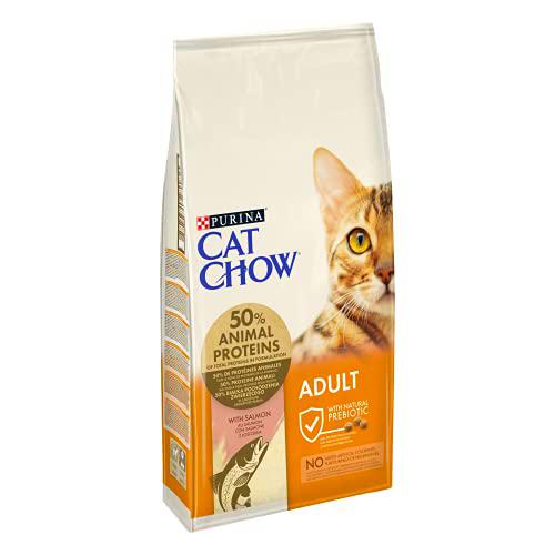 CAT CHOW - Adultos con NaturiumTM - Rico en salmón