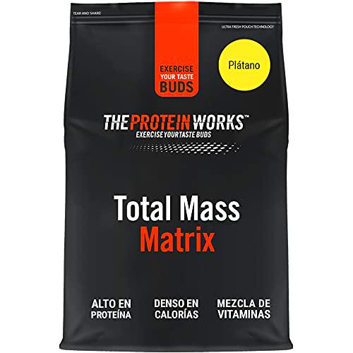 THE PROTEIN WORKS Total Mass Matrix | Ganancia Muscular | Para Ganar Masa| Polvo Proteico | Plátano Suave | 5kg