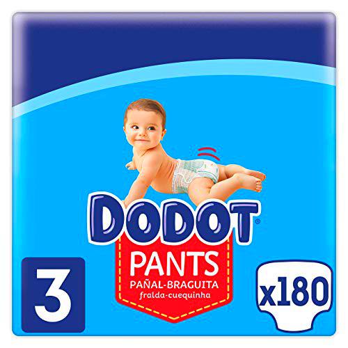 Dodot Pañales Bebé Pants Talla 3 (6-11 kg), 180 Pañales