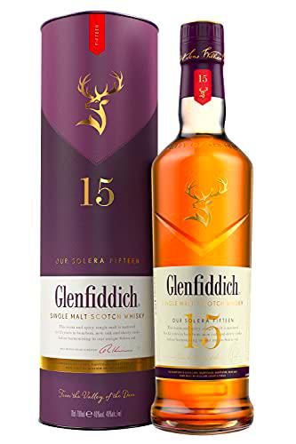 Glenfiddich Whisky de malta escocés 15 años - 70cl