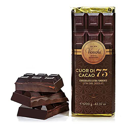 Venchi Bloque Cuor Di Cacao 75 % - Chocolate Extranegro