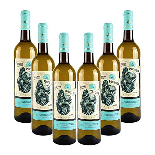 Vino Blanco joven Pontellón - D.O. Rías Baixas - Pack 6 botellas Vino Pontellón