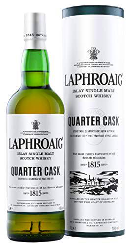 Laphroaig Quarter Cask Single Malt Whisky Escoces Ahumado, 40%