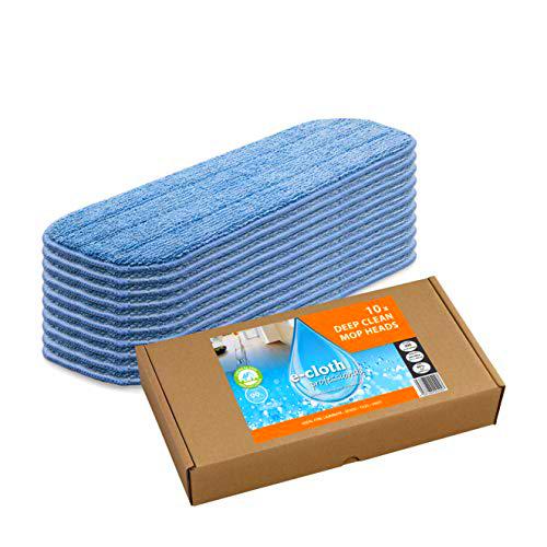 e-cloth 10 Deep Clean Mop Heads-Multipack for Professional Cleaning Cabezales de fregona