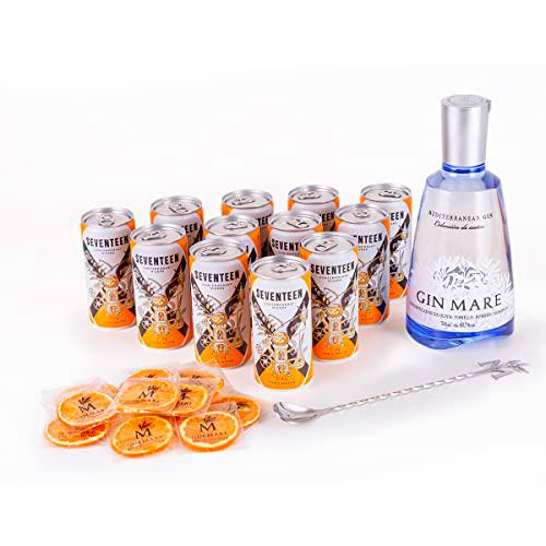 Gin Mare Home Bar Pack de Ginebra Premium con 12 Tónicas Premium Seventeen