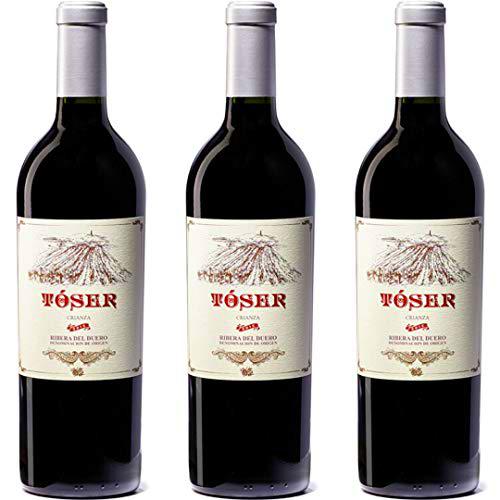 Tóser Vino Tinto Crianza - 3 botellas x 750ml - total: 2250 ml