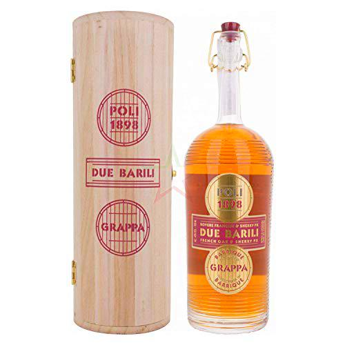 Poli Grappa Barrique Due Barili 40% - 700 ml in Holzkiste