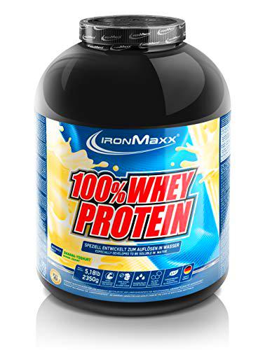 IronMaxx Ironmaxx Sabor Banane-Yogourt 100% Polvo Proteína De Suero 2.35 Kg En Lata 2350 g