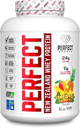 Perfect Sports New Zealand Whey Concentrate Pineapple Mango 4.4Lb 2000 g