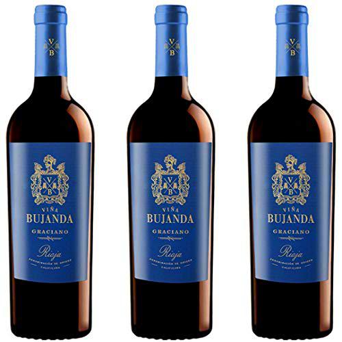 Viña Bujanda Graciano Vino Tinto - 3 botellas x 750ml