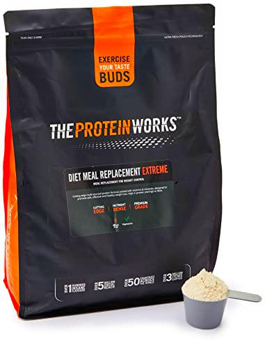 Sustitutivo de Comidas Extreme | Caramelo Salado Intenso | Comida Nutricionalmente Completa | Vitaminas Potenciadoras del Sistema Inmune | THE PROTEIN WORKS | 2kg