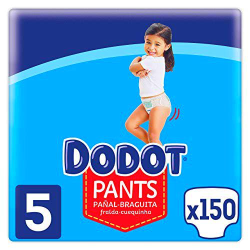 Dodot Pañales Bebé Pants Talla 5 (12-17 kg), 150 Pañales