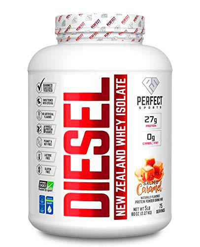 Perfect Sports Dieselnew Zealand Whey Isolate Salted Caramel 5Lb 2270 g