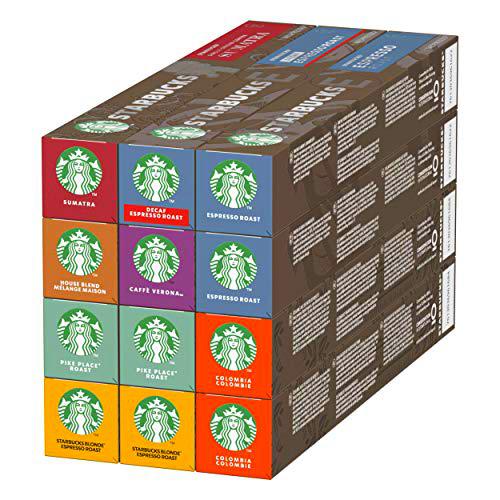 STARBUCKS Variety Pack de Nespresso Cápsulas de Café