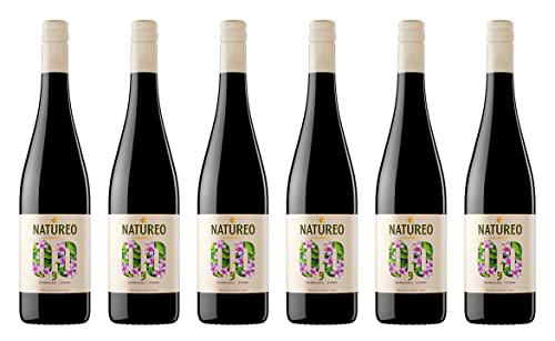 Natureo Syrah, Vino Tinto desalcoholizado - 6 botellas de 75 cl