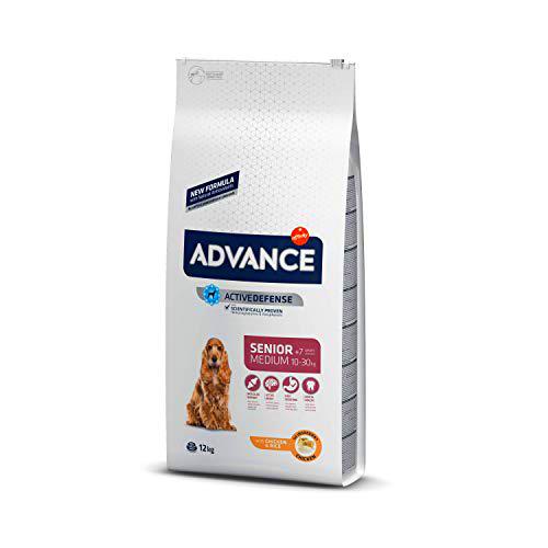 Advance Medium Senior rico en Pollo y Arroz 12Kg