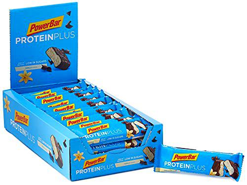 Powerbar Protein Plus Low Sugar Vainilla, Barritas Proteinas con Bajo Nivel de Azucar