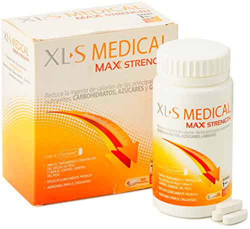 XLS Medical Max Strength Triple Action - Bloqueador De La Absorción De Carbohidratos