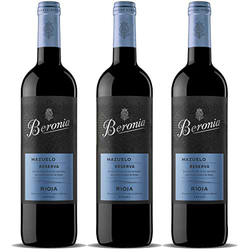 Beronia Reserva Mazuelo - Vino D.O.Ca. Rioja - 3 botellas de 750 ml