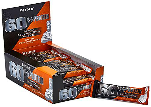 Weider 60% Protein Bar Salted Peanut Caramel 24 x 45 gr