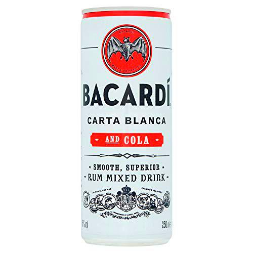 BACARDI Ron Bacardí Con Cola Listo Para Tomar 24 Latas De 25Cl