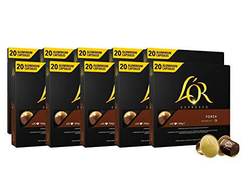 L'Or Espresso Café Forza Intensidad 9 - Nespresso Cápsulas de café de aluminio compatibles