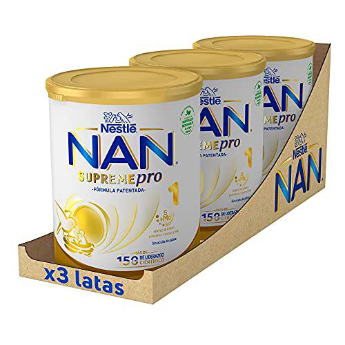 Nestlé Nan Supremepro 1 Leche para Lactantes en Polvo, 3 x 800g