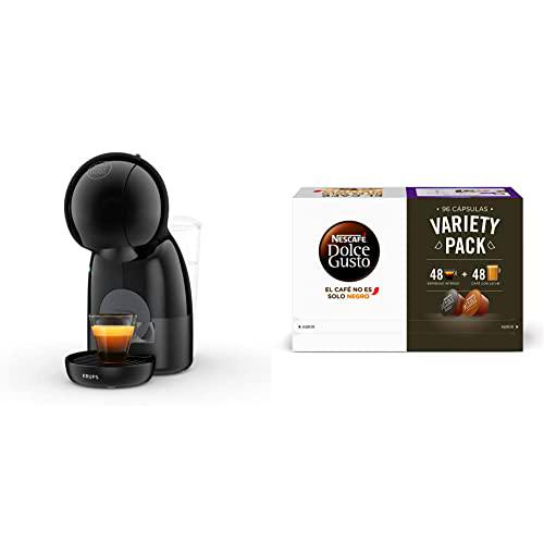 Krups Piccolo XS KP1A3B - Cafetera cápsulas, Negro y Gris + Nescafé Dolce Gusto