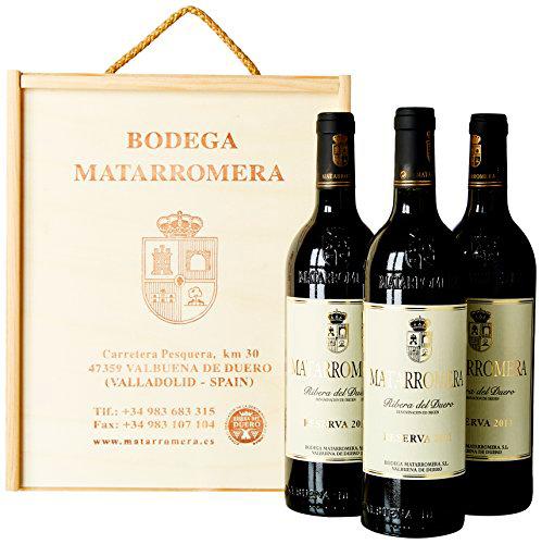 Estuche de Madera de 3 Botellas de Matarromera Reserva