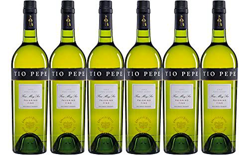 Tío Pepe - Vino Fino D.O. Jerez - 6 botellas de 750 ml