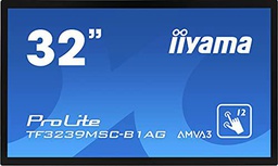 iiyama Prolite TF3239MSC-B1AG Monitor Pantalla táctil 80 cm (31.5&quot;) 1920 x 1080 Pixeles Multi-Touch Multi-Usuario Negro