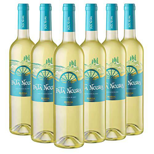 Pata Negra Sauvignon Blanc Vino Blanco D.O Rueda - Caja de 6 Botellas x 750 ml