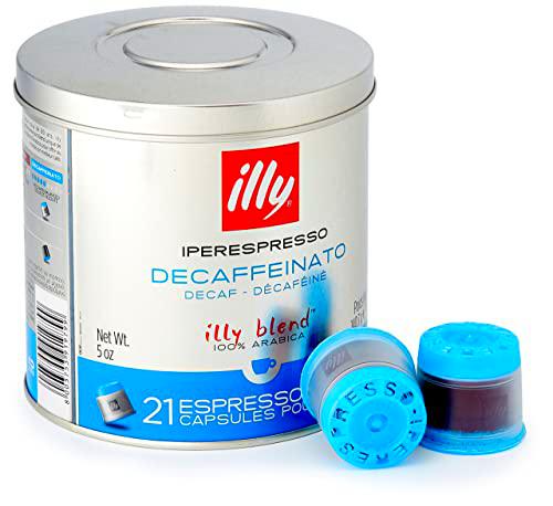 Illy caffè Iperespresso 21 Cápsulas Tueste Descafeinado 6 Pack de 21 Cápsulas