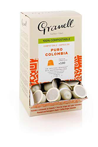 Granell - Espresso Rico Colombia | Cafe Colombiano Capsulas Compatibles Nespresso 100% Café Arabica