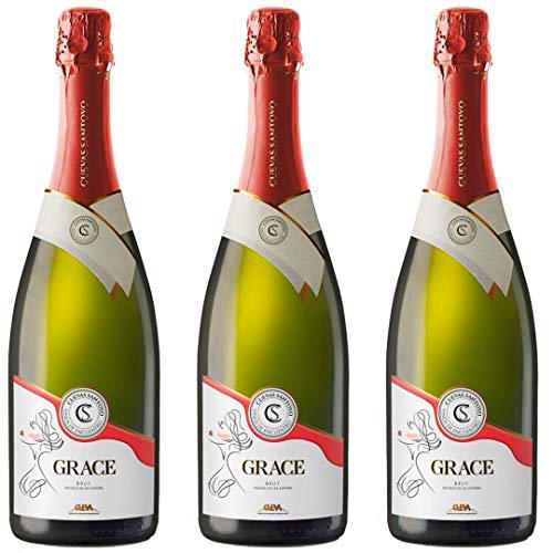 Cuevas Santoyo Vino Espumoso - 3 botellas x 750ml - total: 2250 ml