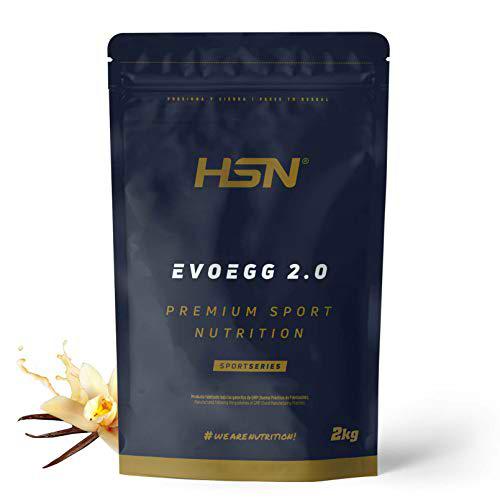 Albúmina de Huevo en Polvo de HSN Evoegg 2.0 | Vainilla Caribeña 2 Kg = 67 Tomas | Claras Deshidratadas de Gallinas no Enjauladas | Intolerantes a la Lactosa