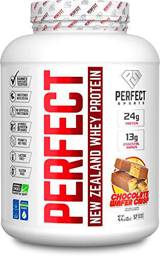 Perfect Sports Perfect New Zealand Whey Concentrate Chocolate Wafer Crisp 4.4Lb 2000 g